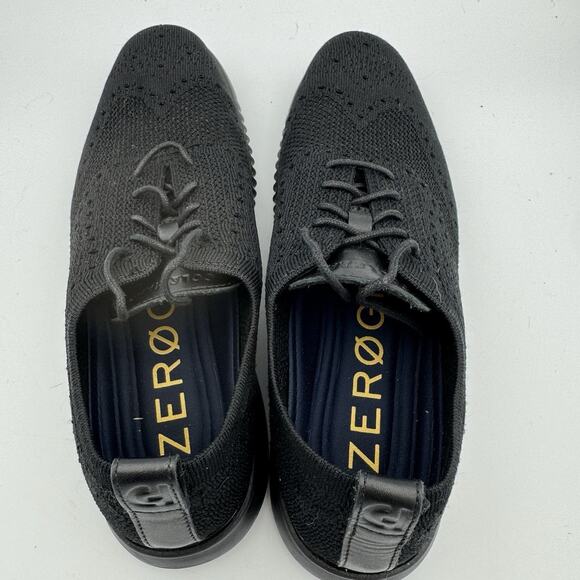 Cole Haan 2.ZERØGRAND Wingtip Oxford Black Stitchlite Men’s 9.5M C28527 - Picture 6 of 8